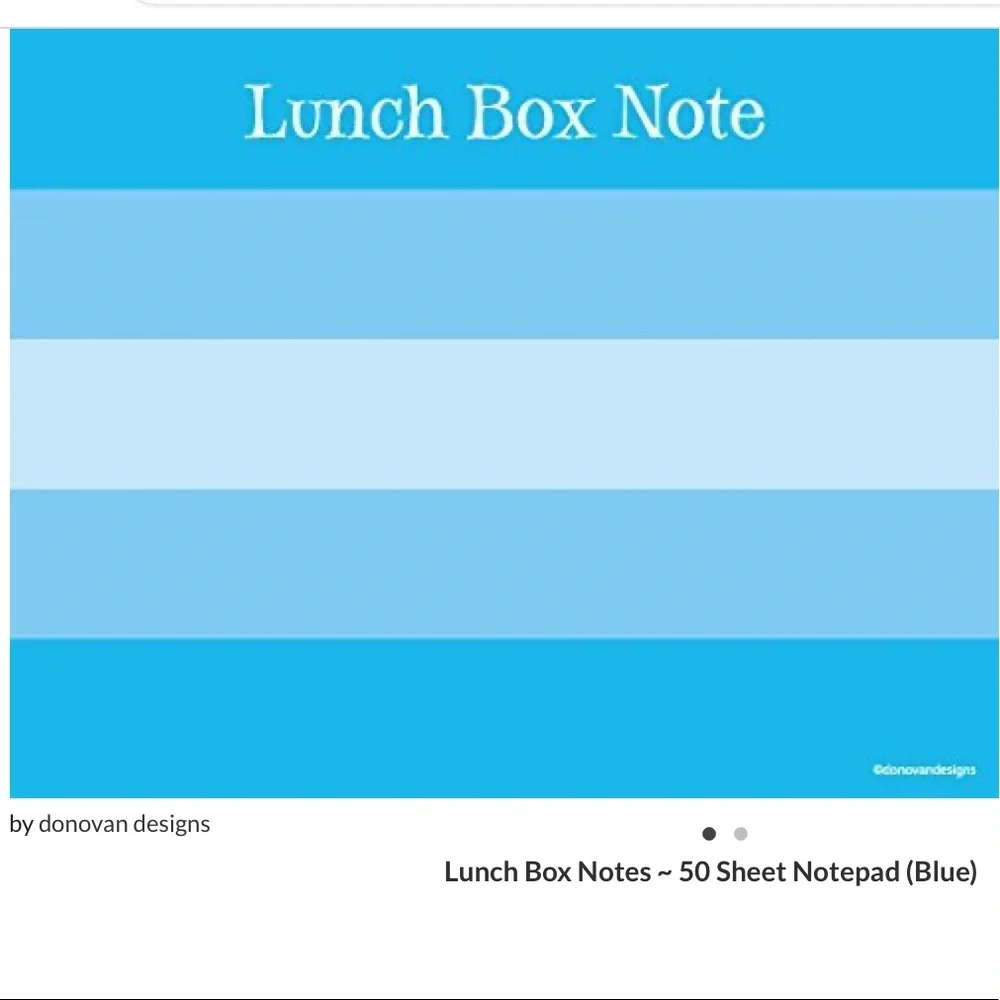 LUNCHBOX NOTES NWT